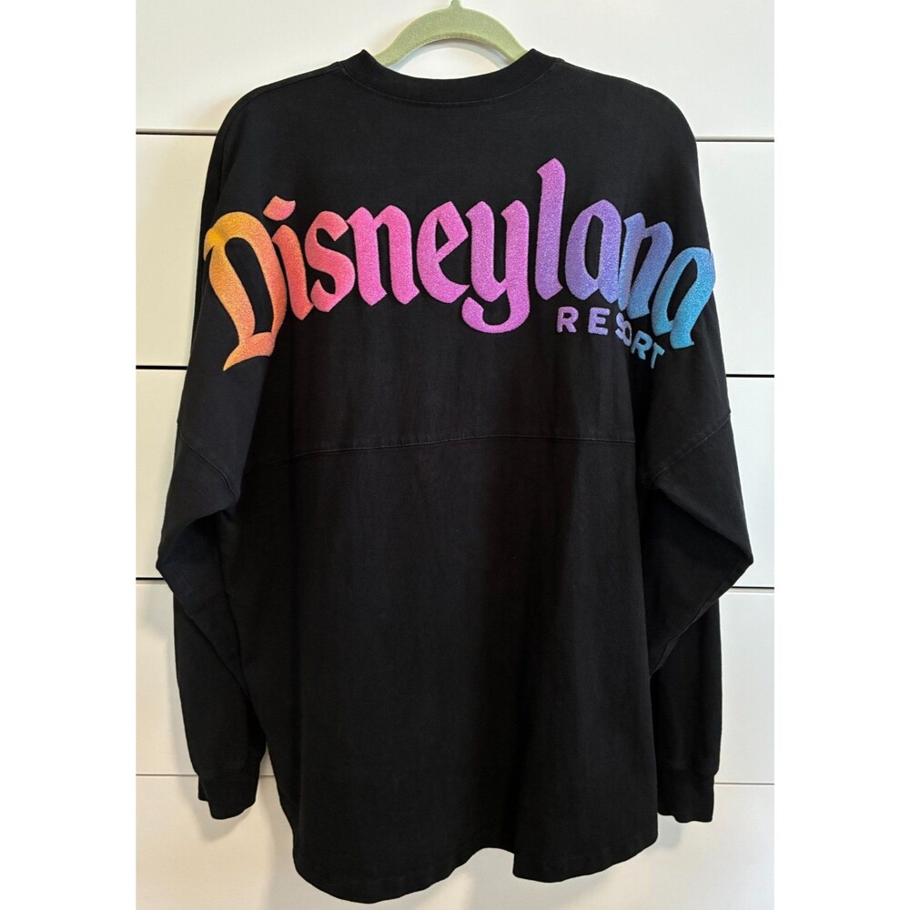Disneyland 70th Spirit Jersey Size Large Rainbow Logo Gorgeous Colors Light Wear